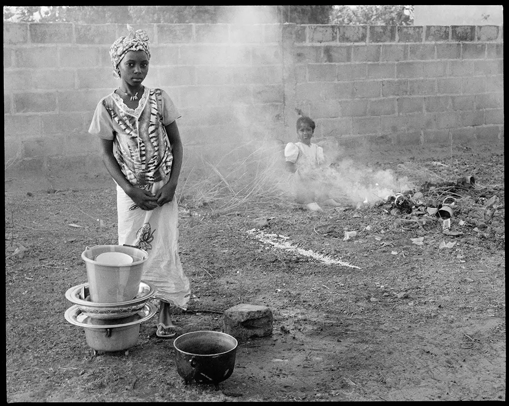 Africa Girl In Smoke photography