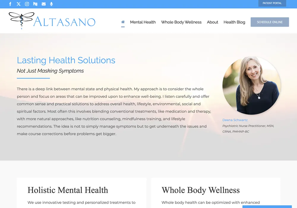 Altasano Website Design web design