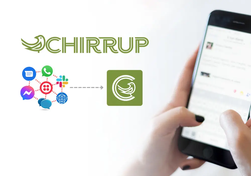 Chirrup Chat Website Design web design