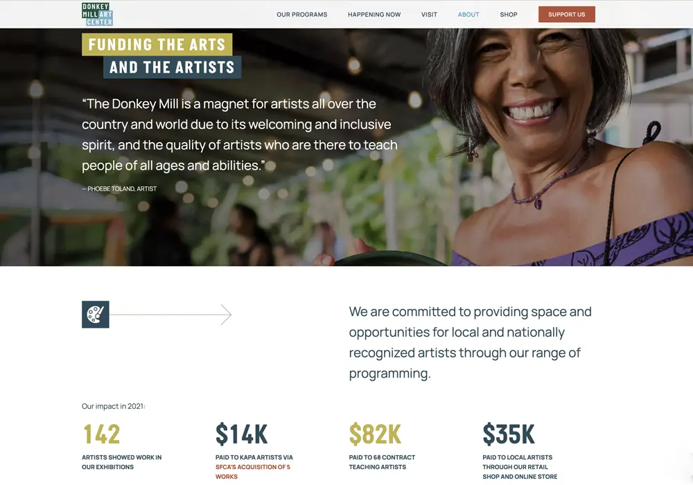 Donkey Mill Website Design web design