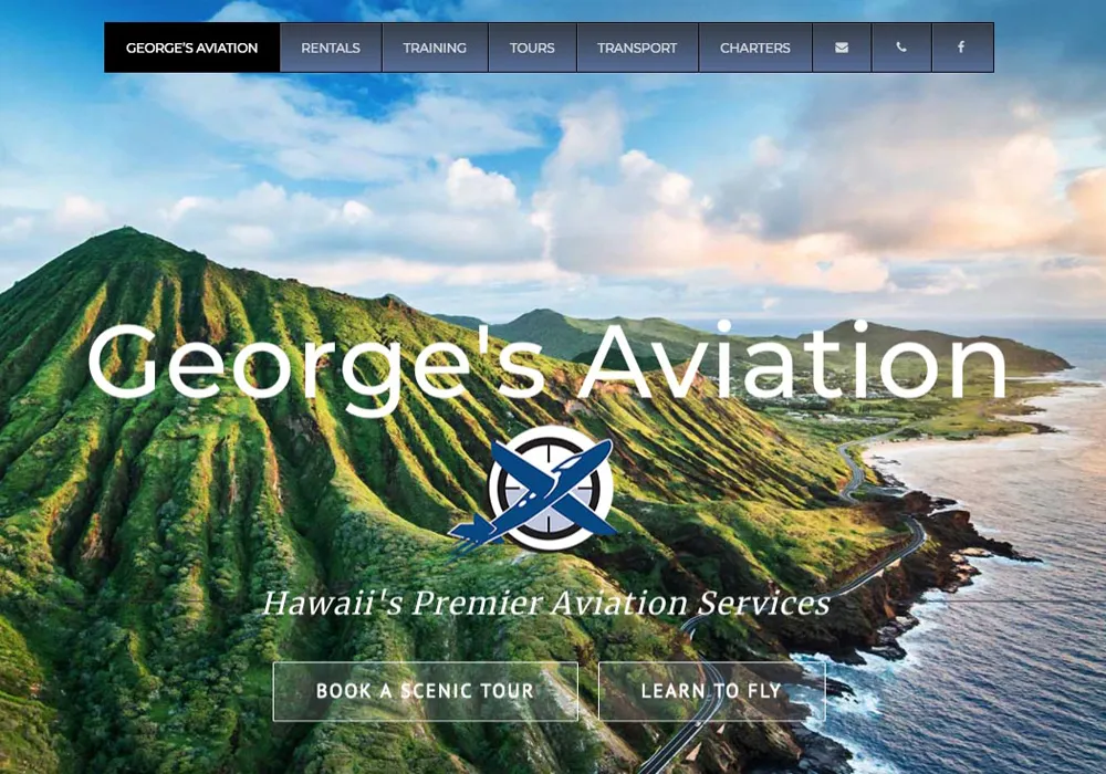 Georges Aviation Website Design web design