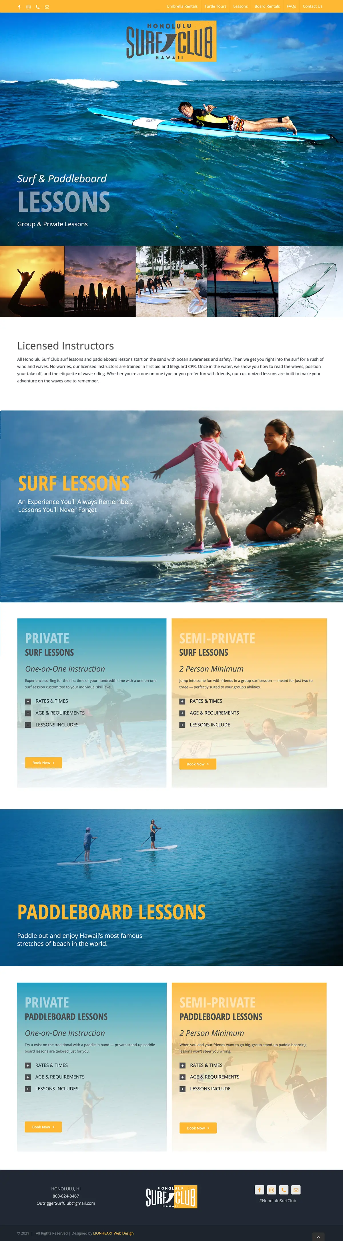 Honolulu Surg Club Web Design Homepage Honolulu Surg Club Web Design Homepage