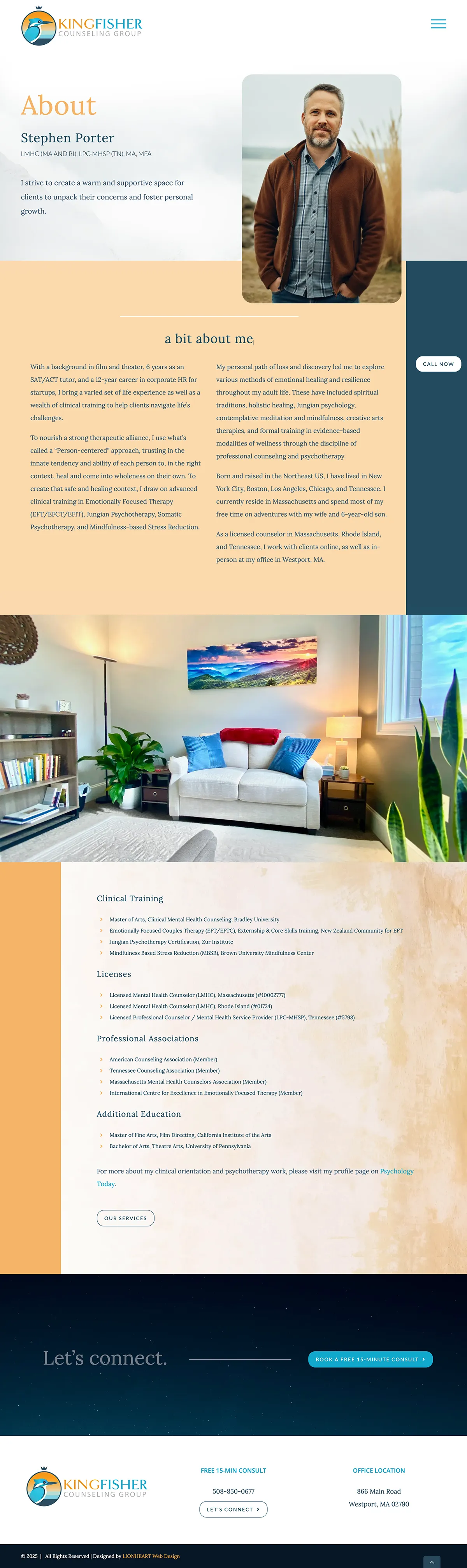 Kingfisher Counseling About Page