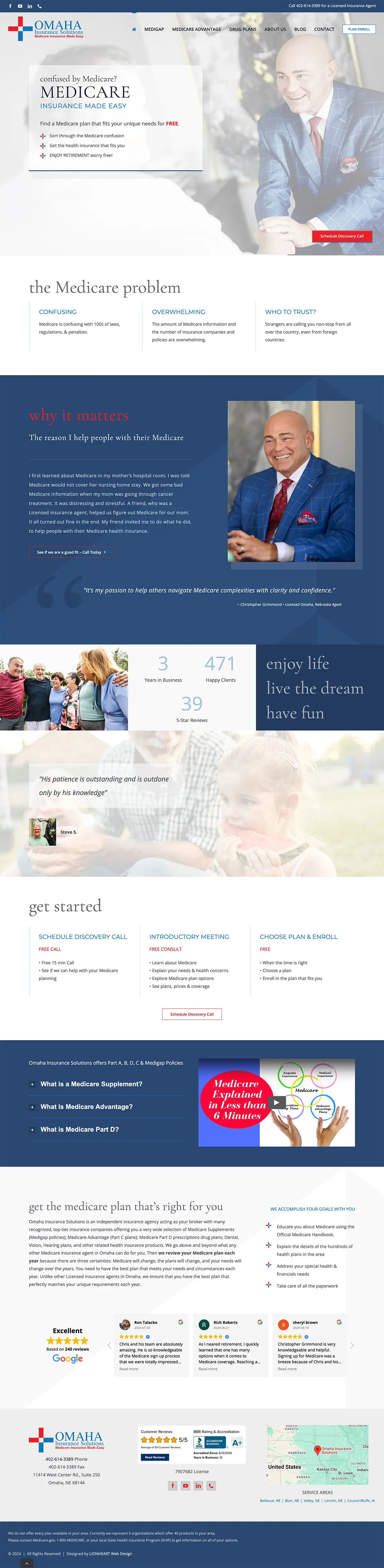 Omaha Insurance Solutions Homepage web design Omaha Insurance Solutions Homepage Web Design